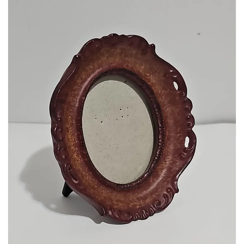 Vintage Oval Ornate Picture Frame Whimsygoth Victorian Baroque Old World